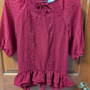 Girls Polyester Short Sleeve Top, size 10